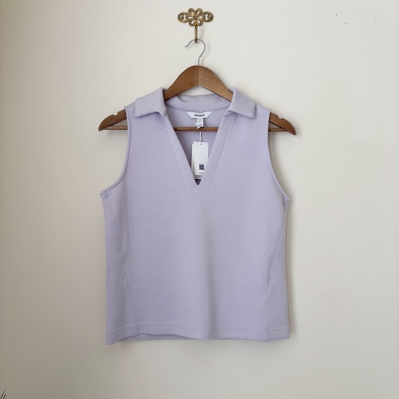 Spanx Air Essentials Polo Tank Small Violet NEW NWT - Picture 1 of 6